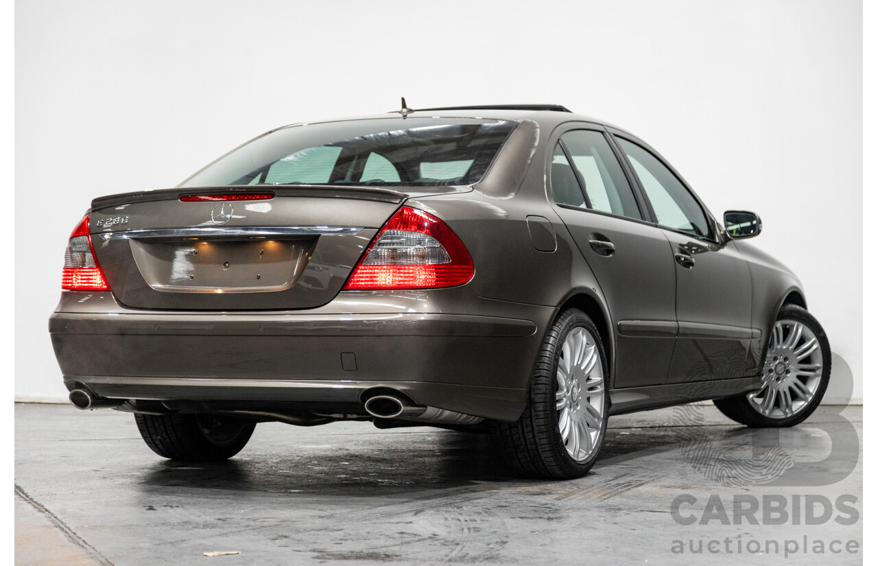 4/2009 Mercedes Benz E280 Sports Edition 211 MY07 Upgrade 4d Sedan Indium Grey Metallic V6 3.0L