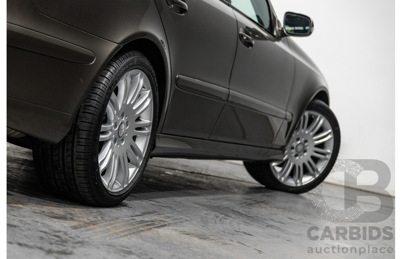 4/2009 Mercedes Benz E280 Sports Edition 211 MY07 Upgrade 4d Sedan Indium Grey Metallic V6 3.0L