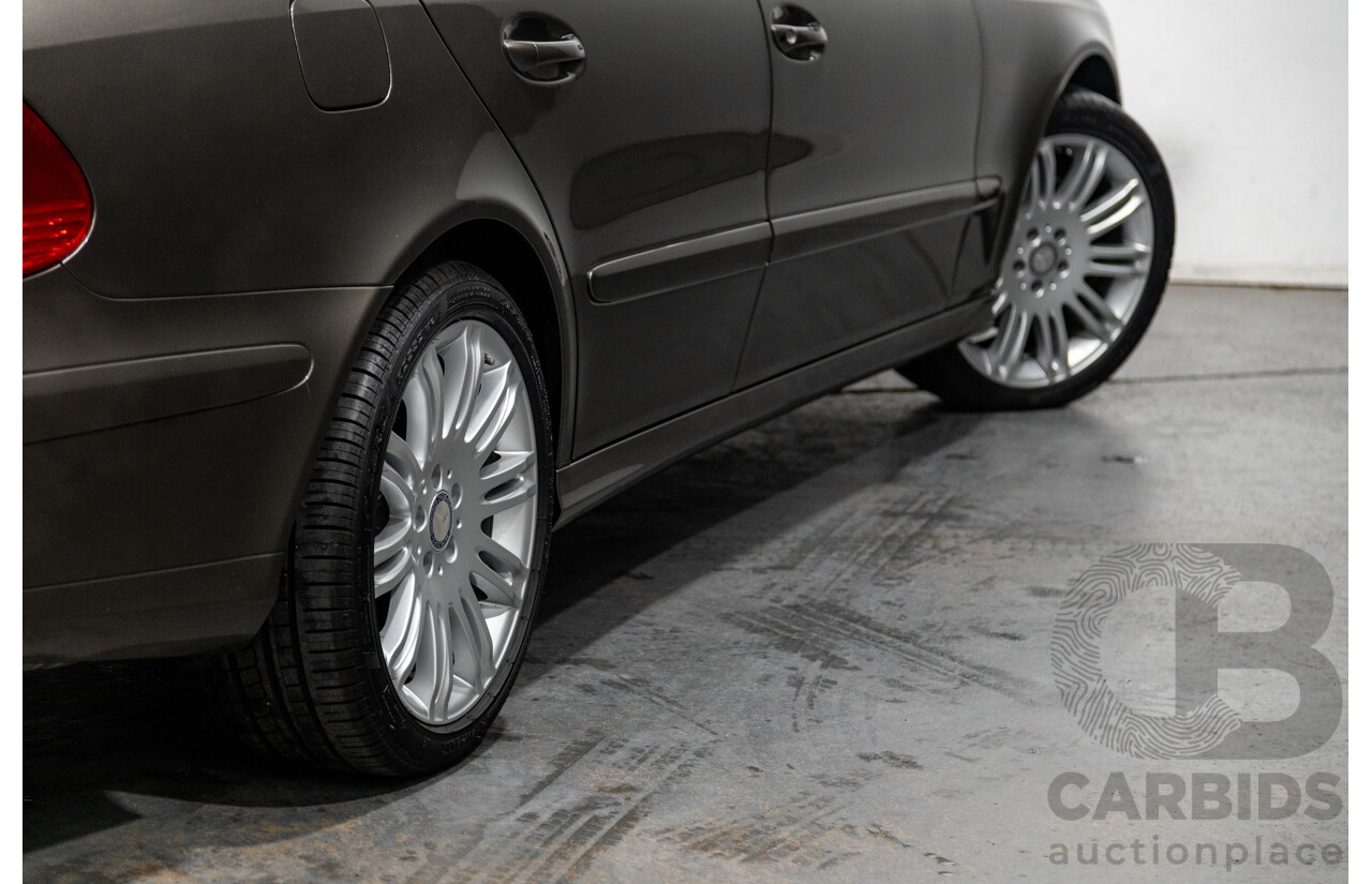 4/2009 Mercedes Benz E280 Sports Edition 211 MY07 Upgrade 4d Sedan Indium Grey Metallic V6 3.0L