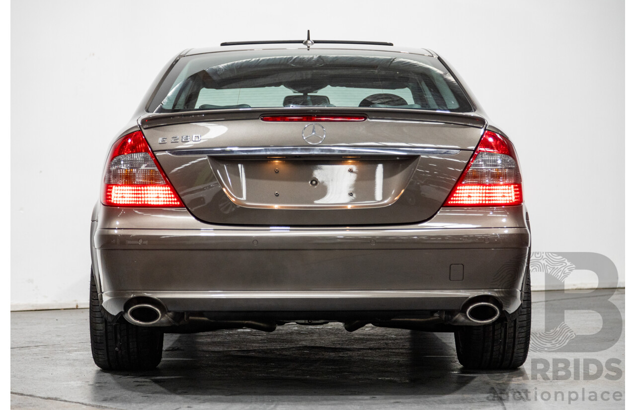 4/2009 Mercedes Benz E280 Sports Edition 211 MY07 Upgrade 4d Sedan Indium Grey Metallic V6 3.0L