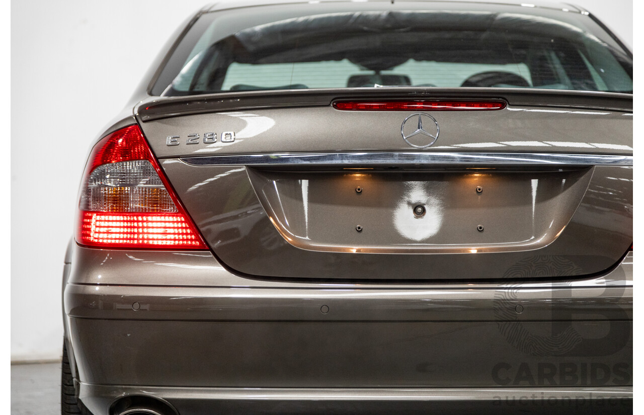 4/2009 Mercedes Benz E280 Sports Edition 211 MY07 Upgrade 4d Sedan Indium Grey Metallic V6 3.0L