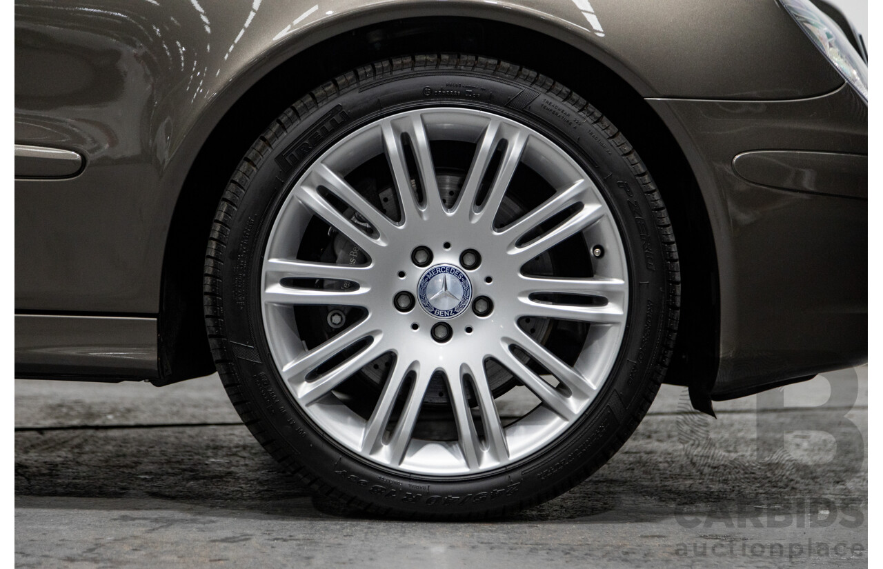 4/2009 Mercedes Benz E280 Sports Edition 211 MY07 Upgrade 4d Sedan Indium Grey Metallic V6 3.0L