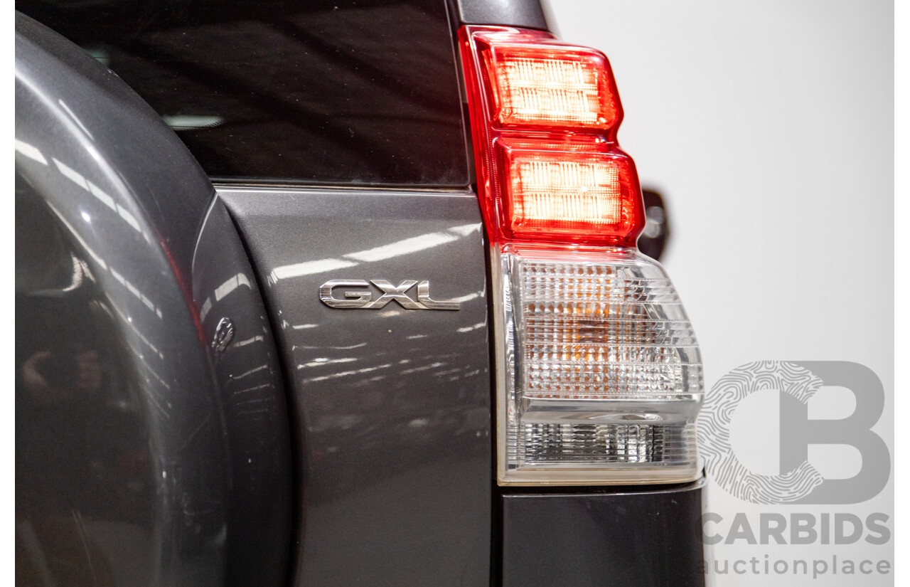 8/2013 Toyota Landcruiser Prado GXL (4x4) KDJ150R 4d Wagon Graphite Metallic Grey Turbo Diesel 3.0L - 7 Seater