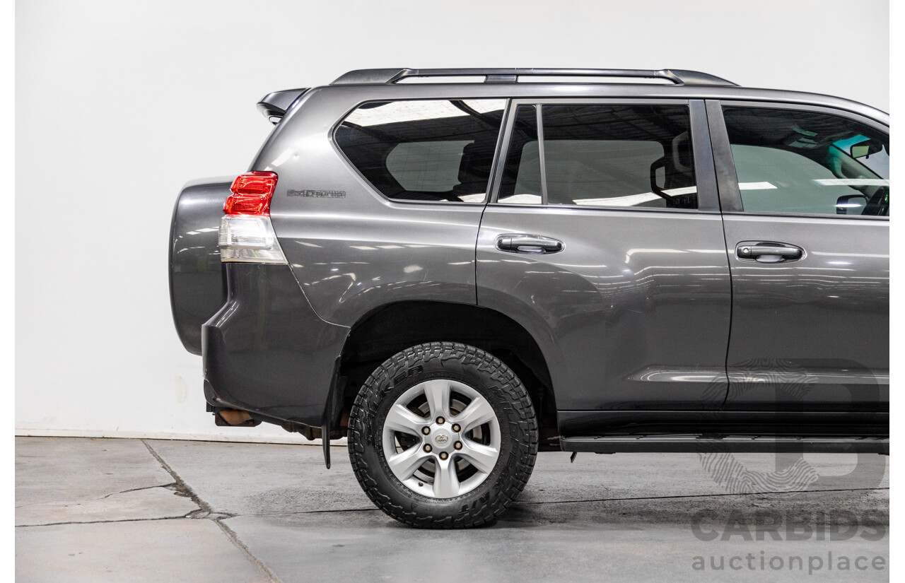 8/2013 Toyota Landcruiser Prado GXL (4x4) KDJ150R 4d Wagon Graphite Metallic Grey Turbo Diesel 3.0L - 7 Seater
