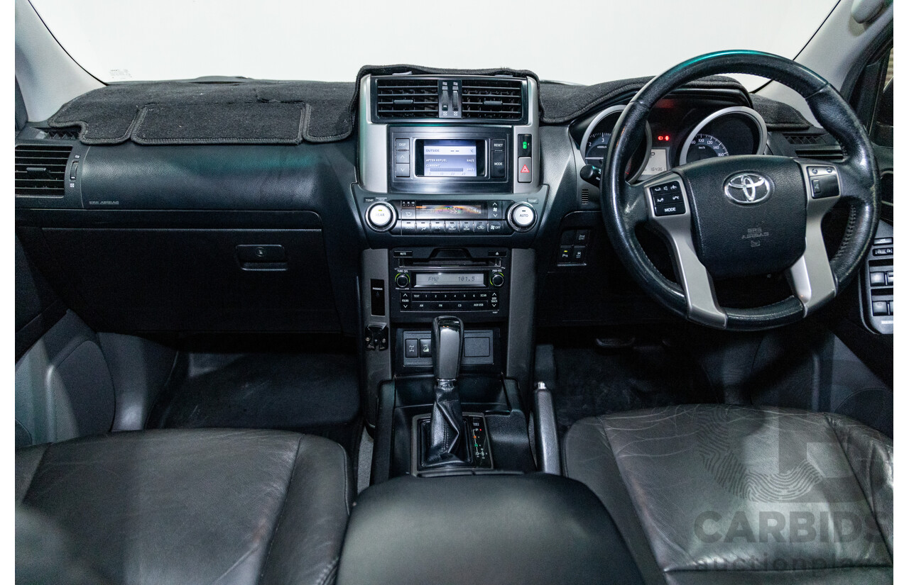 8/2013 Toyota Landcruiser Prado GXL (4x4) KDJ150R 4d Wagon Graphite Metallic Grey Turbo Diesel 3.0L - 7 Seater