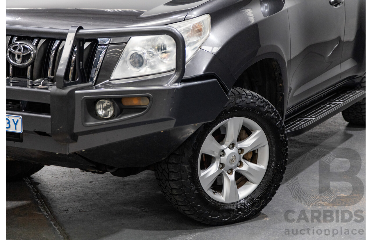 8/2013 Toyota Landcruiser Prado GXL (4x4) KDJ150R 4d Wagon Graphite Metallic Grey Turbo Diesel 3.0L - 7 Seater