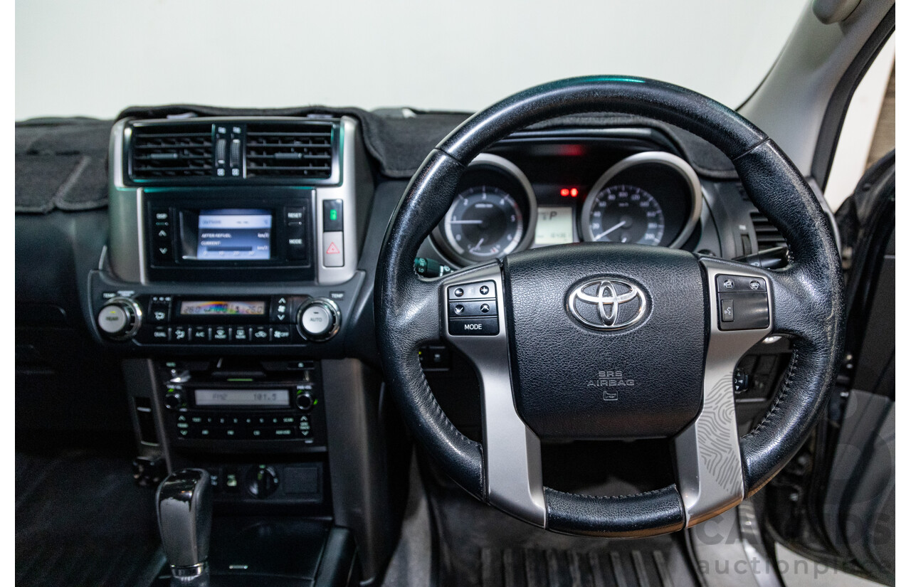 8/2013 Toyota Landcruiser Prado GXL (4x4) KDJ150R 4d Wagon Graphite Metallic Grey Turbo Diesel 3.0L - 7 Seater