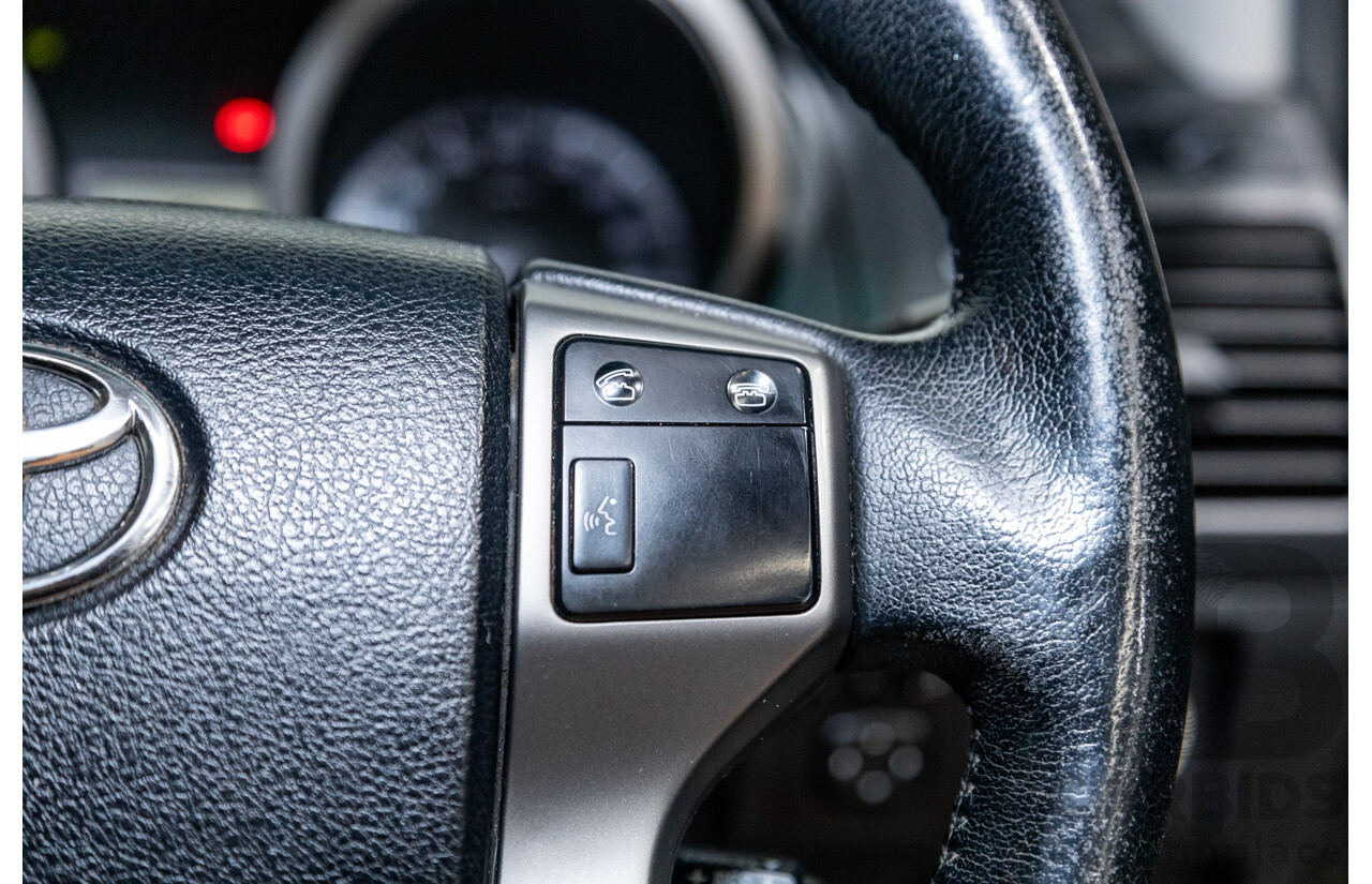 8/2013 Toyota Landcruiser Prado GXL (4x4) KDJ150R 4d Wagon Graphite Metallic Grey Turbo Diesel 3.0L - 7 Seater