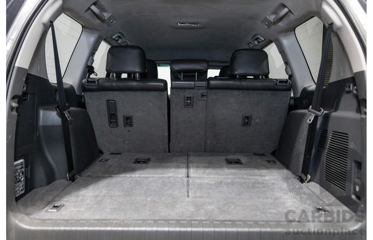 8/2013 Toyota Landcruiser Prado GXL (4x4) KDJ150R 4d Wagon Graphite Metallic Grey Turbo Diesel 3.0L - 7 Seater