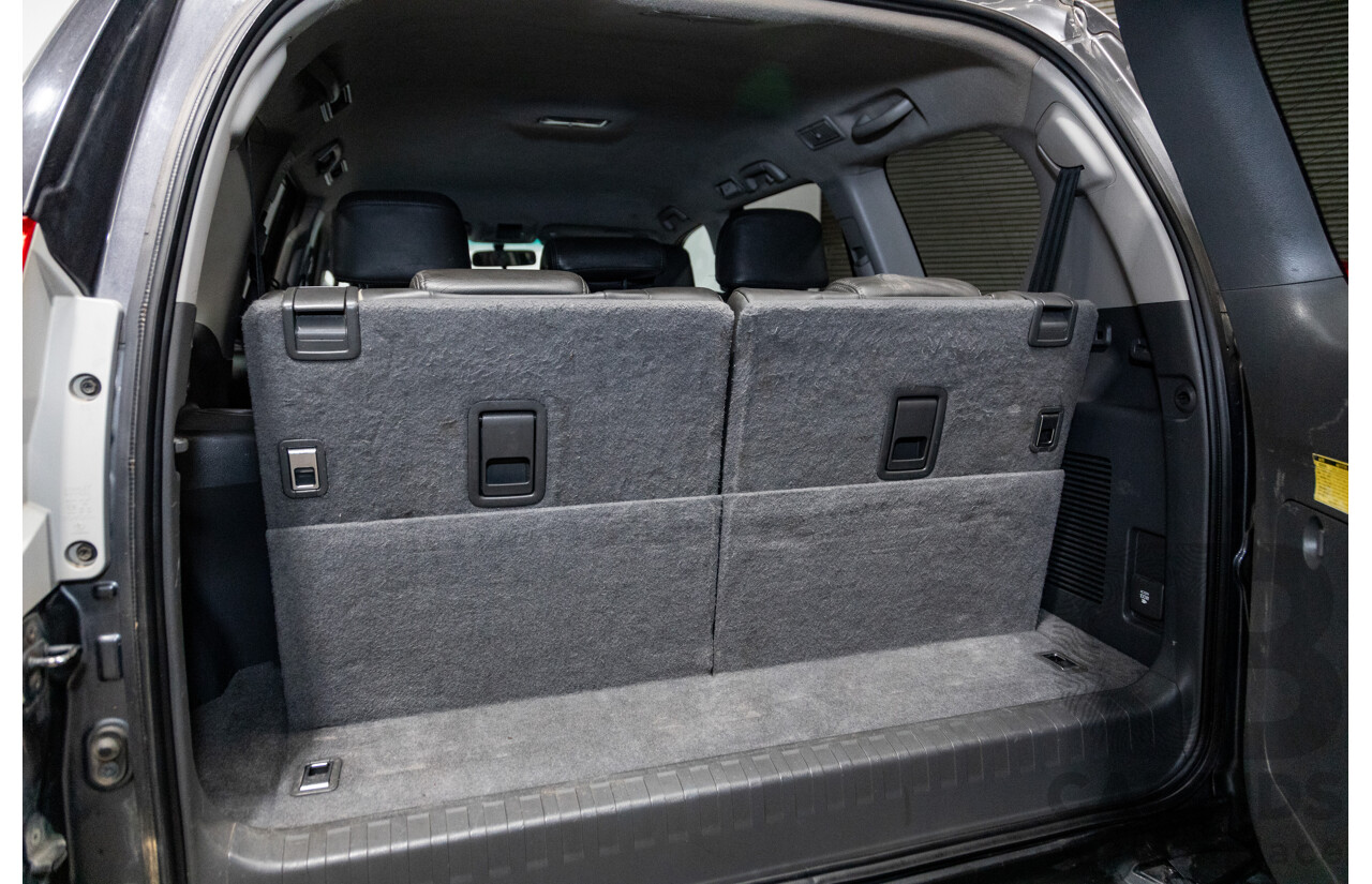 8/2013 Toyota Landcruiser Prado GXL (4x4) KDJ150R 4d Wagon Graphite Metallic Grey Turbo Diesel 3.0L - 7 Seater