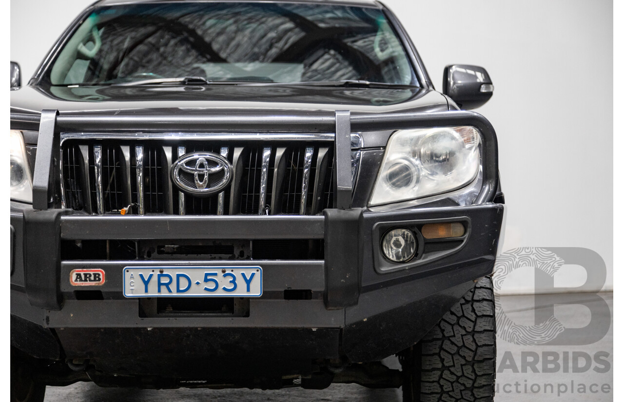 8/2013 Toyota Landcruiser Prado GXL (4x4) KDJ150R 4d Wagon Graphite Metallic Grey Turbo Diesel 3.0L - 7 Seater