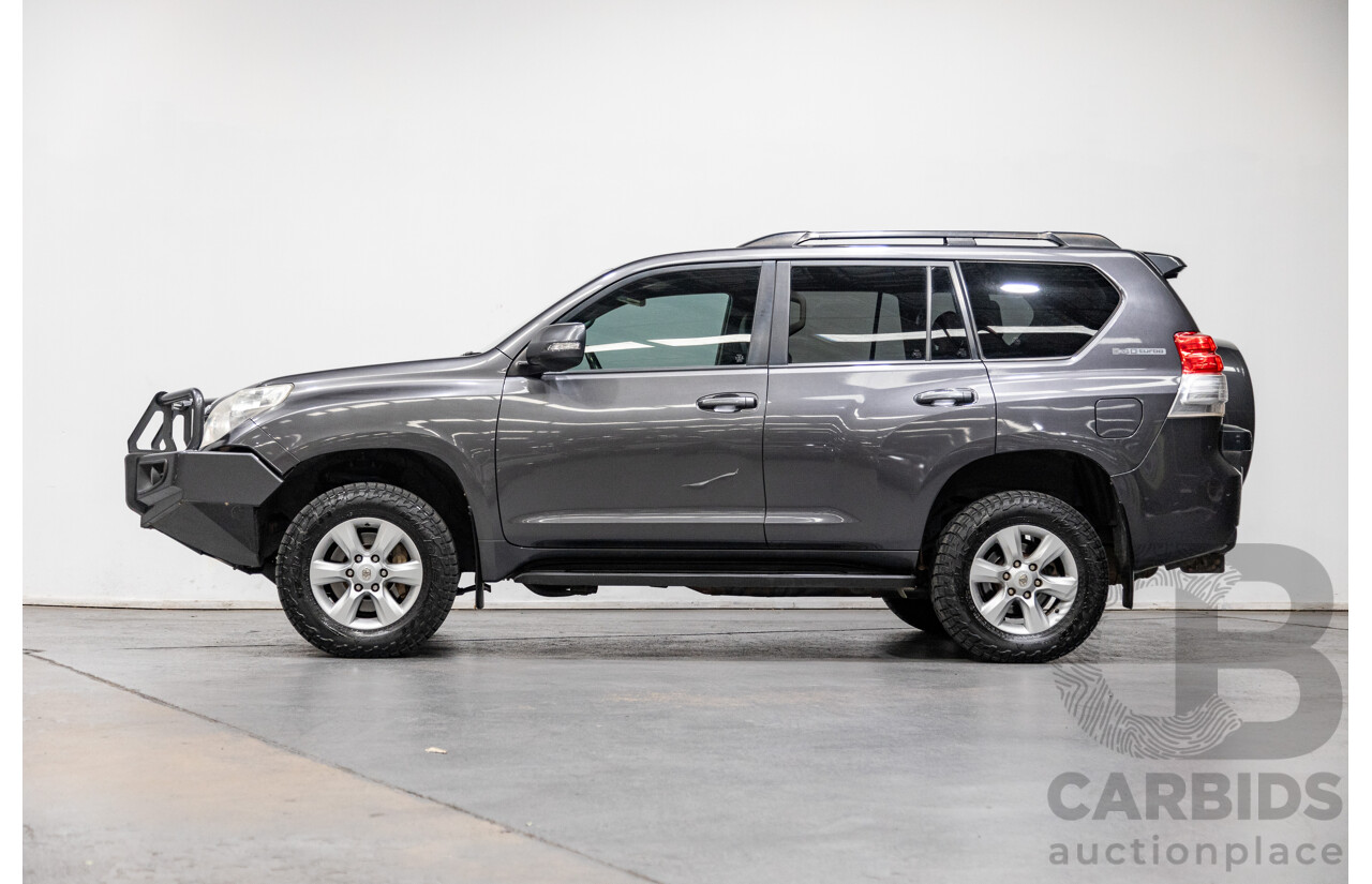 8/2013 Toyota Landcruiser Prado GXL (4x4) KDJ150R 4d Wagon Graphite Metallic Grey Turbo Diesel 3.0L - 7 Seater