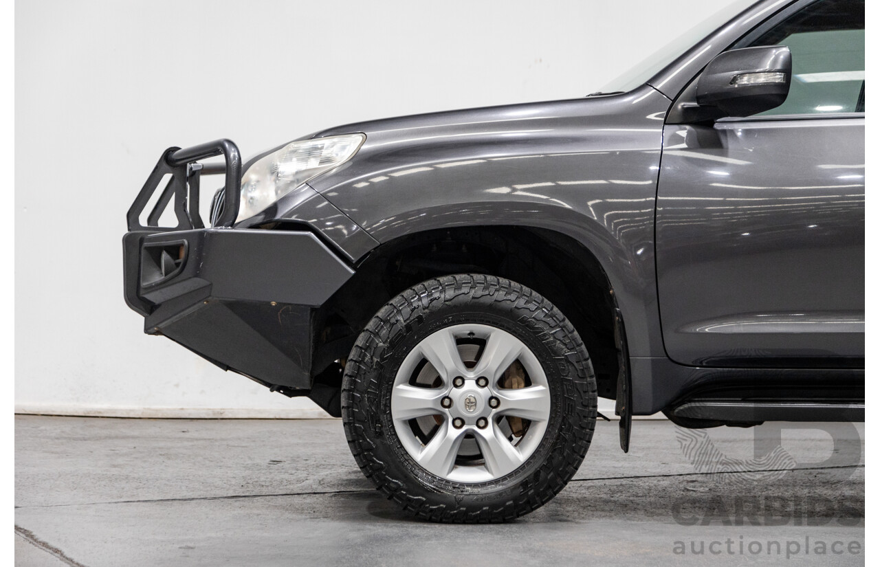 8/2013 Toyota Landcruiser Prado GXL (4x4) KDJ150R 4d Wagon Graphite Metallic Grey Turbo Diesel 3.0L - 7 Seater