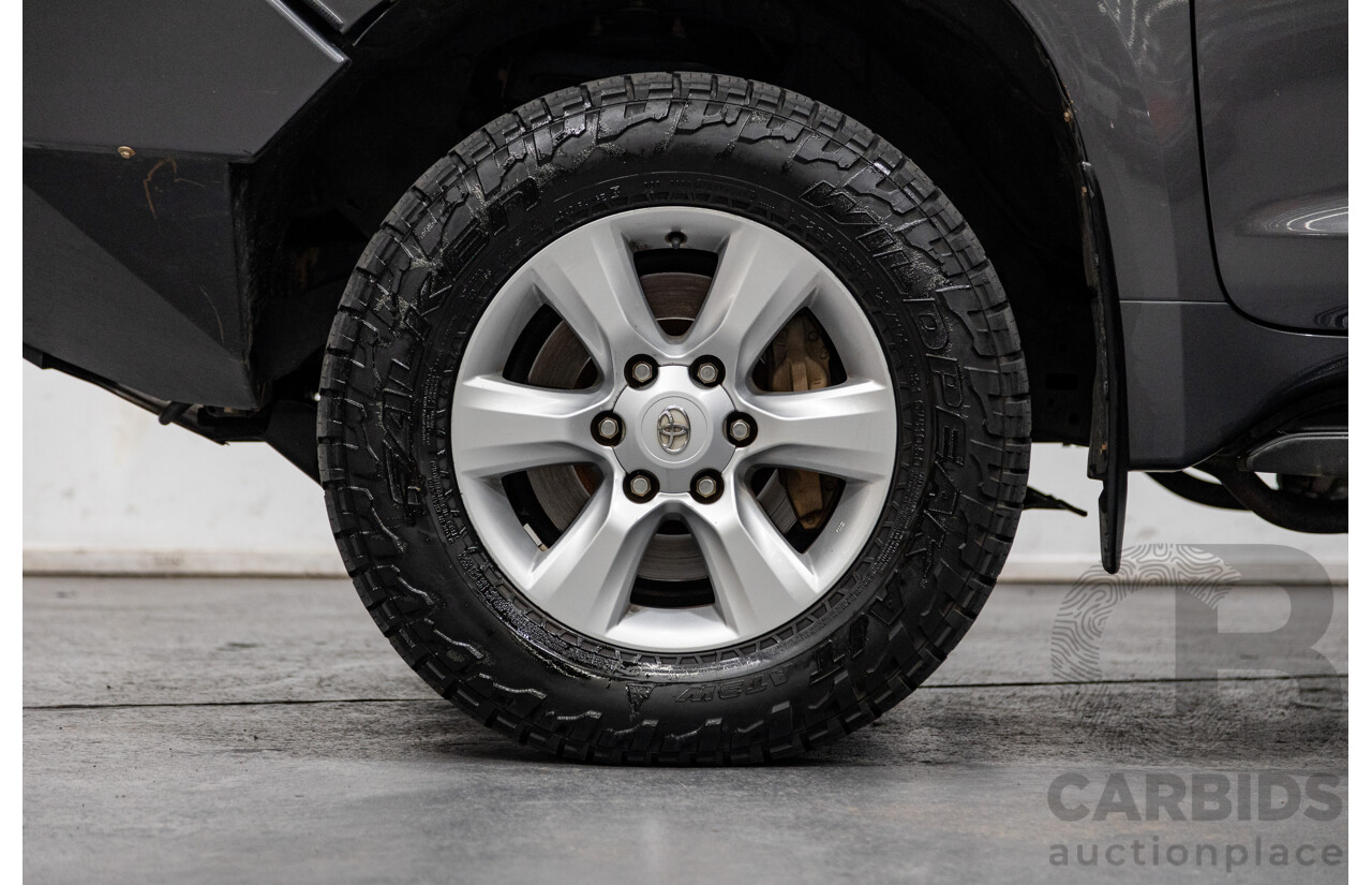 8/2013 Toyota Landcruiser Prado GXL (4x4) KDJ150R 4d Wagon Graphite Metallic Grey Turbo Diesel 3.0L - 7 Seater