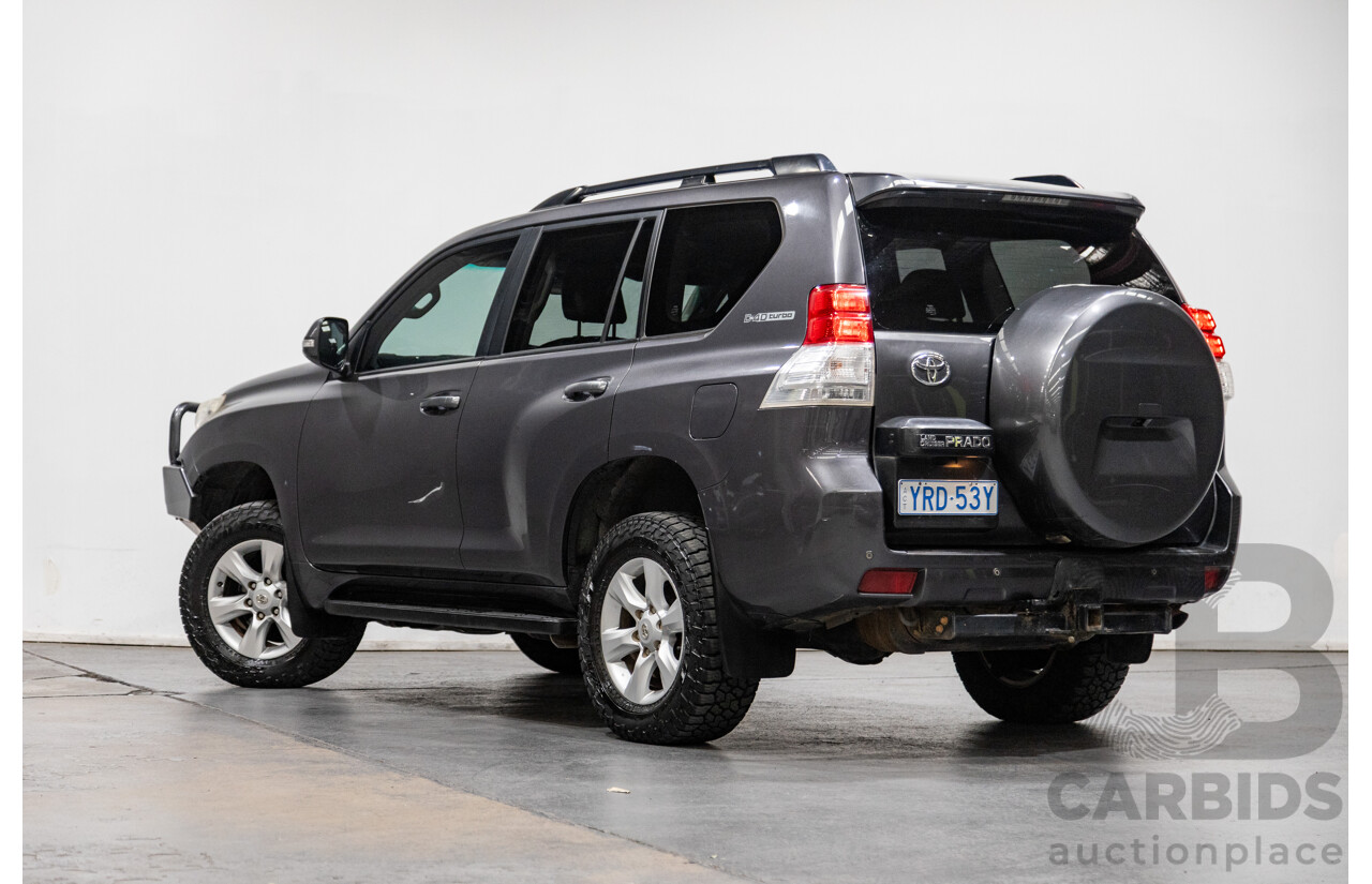 8/2013 Toyota Landcruiser Prado GXL (4x4) KDJ150R 4d Wagon Graphite Metallic Grey Turbo Diesel 3.0L - 7 Seater