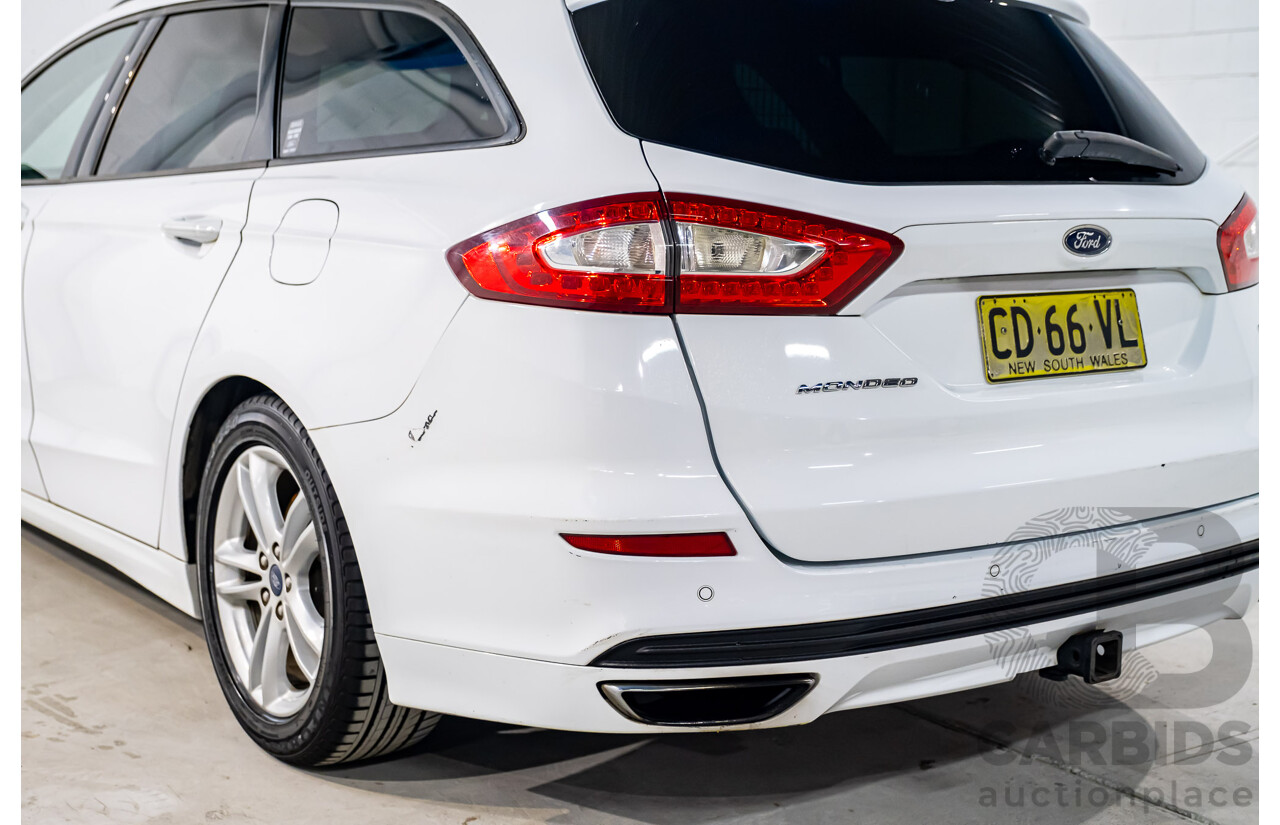 5/2015 Ford Mondeo Ambiente MD 4d Wagon White Turbo 2.0L