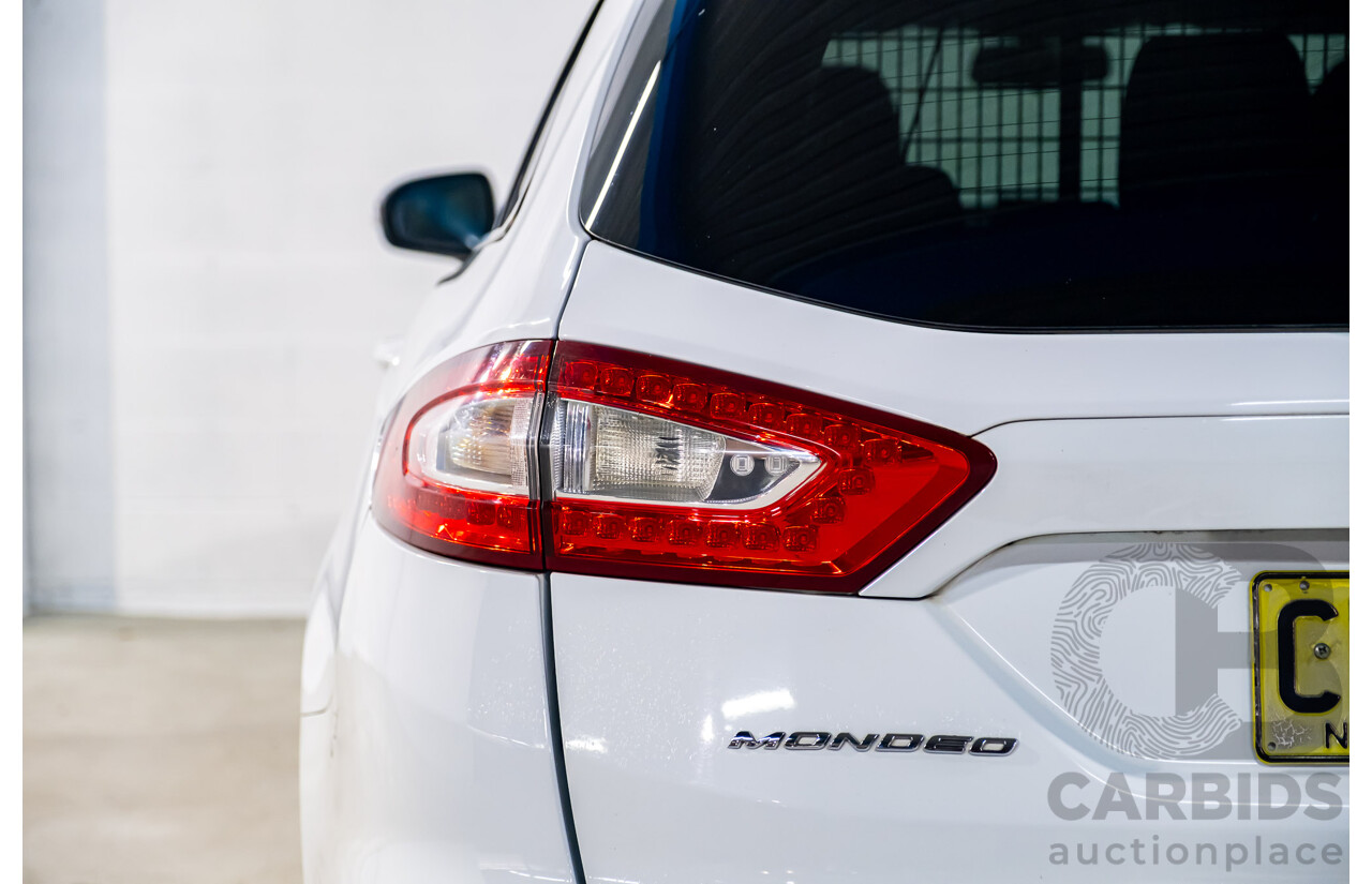 5/2015 Ford Mondeo Ambiente MD 4d Wagon White Turbo 2.0L