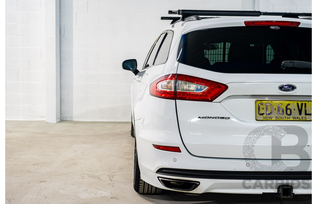5/2015 Ford Mondeo Ambiente MD 4d Wagon White Turbo 2.0L