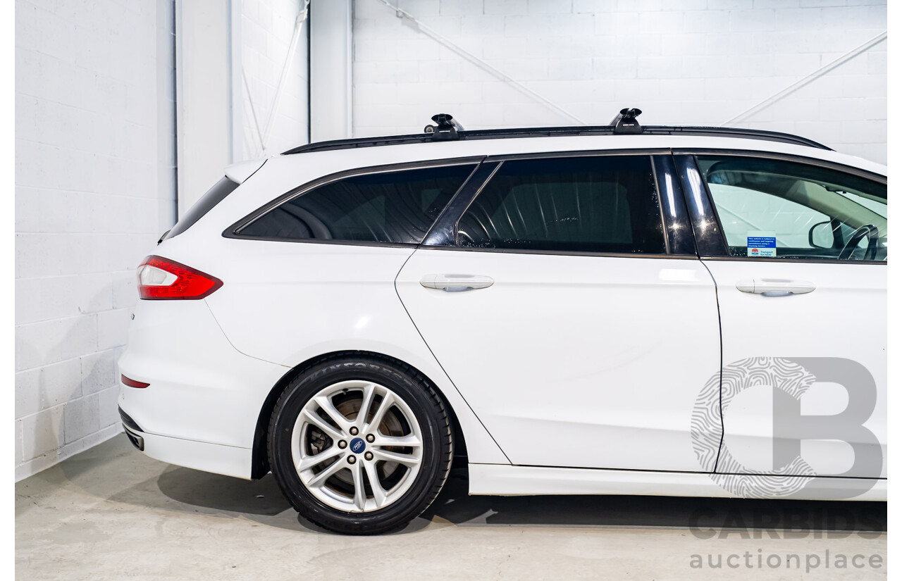 5/2015 Ford Mondeo Ambiente MD 4d Wagon White Turbo 2.0L
