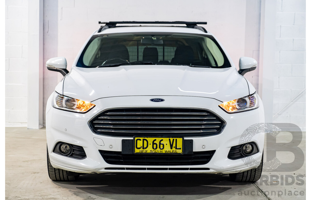 5/2015 Ford Mondeo Ambiente MD 4d Wagon White Turbo 2.0L