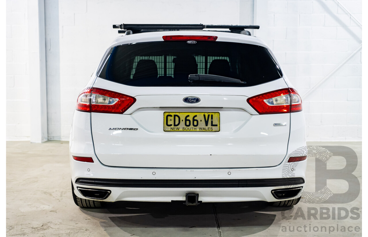 5/2015 Ford Mondeo Ambiente MD 4d Wagon White Turbo 2.0L