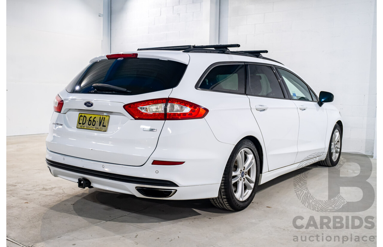 5/2015 Ford Mondeo Ambiente MD 4d Wagon White Turbo 2.0L