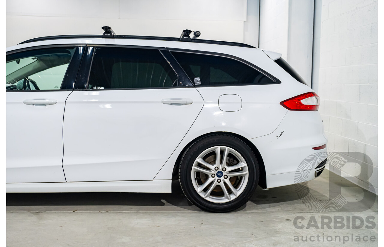 5/2015 Ford Mondeo Ambiente MD 4d Wagon White Turbo 2.0L