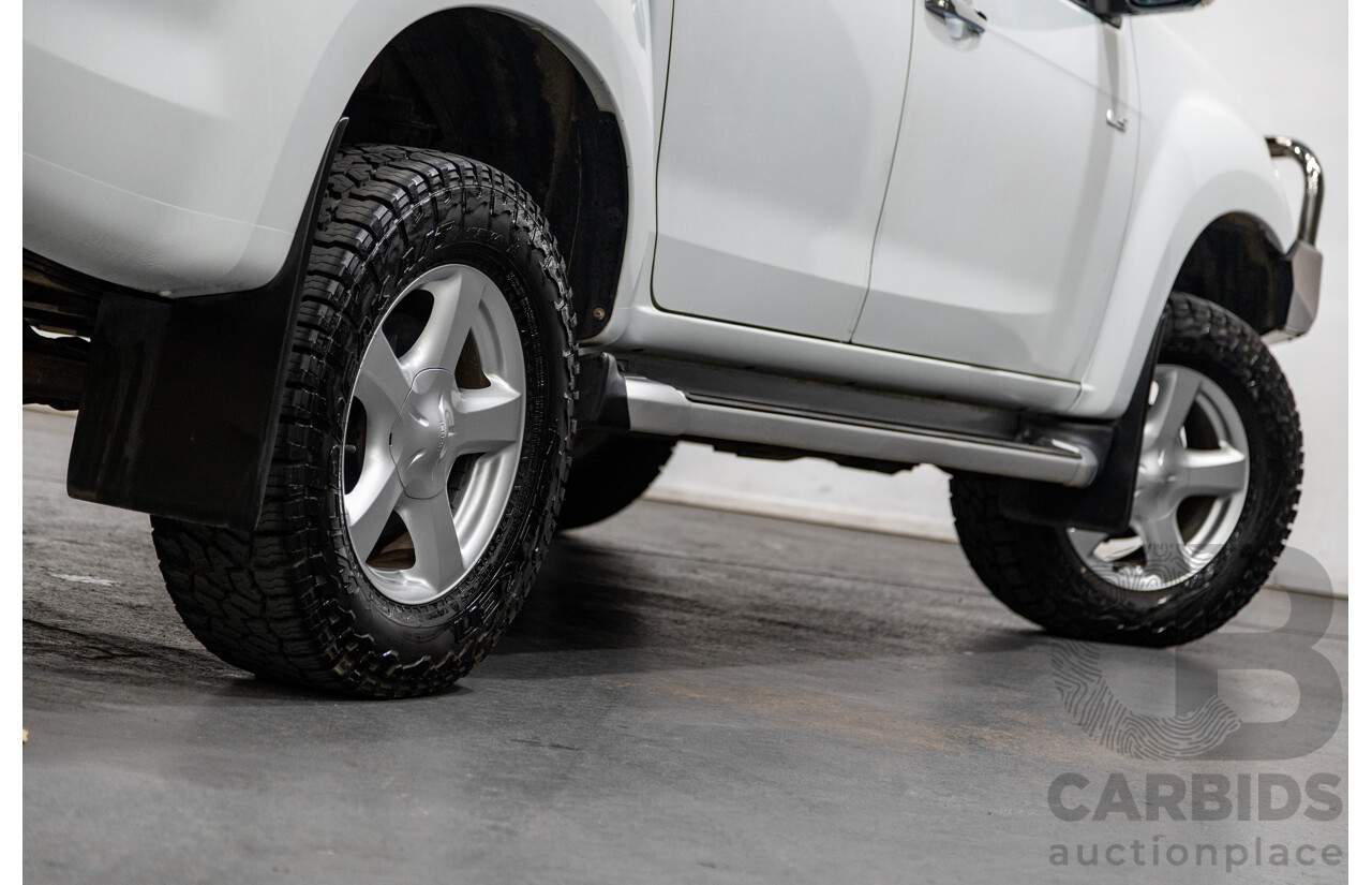 12/2014 Isuzu D-Max LS-U Hi-Ride (4x4) TF MY15 Crew Cab Utility White Turbo Diesel 3.0L