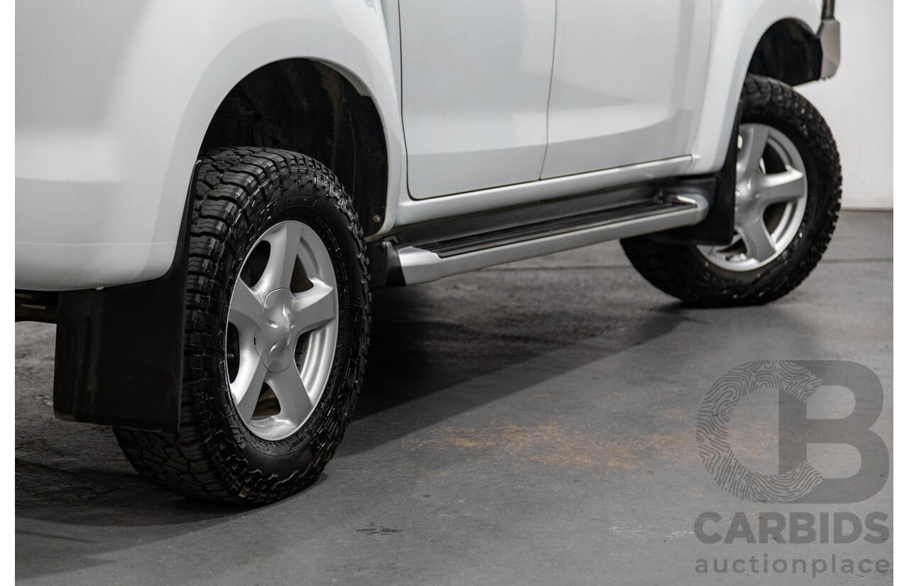 12/2014 Isuzu D-Max LS-U Hi-Ride (4x4) TF MY15 Crew Cab Utility White Turbo Diesel 3.0L