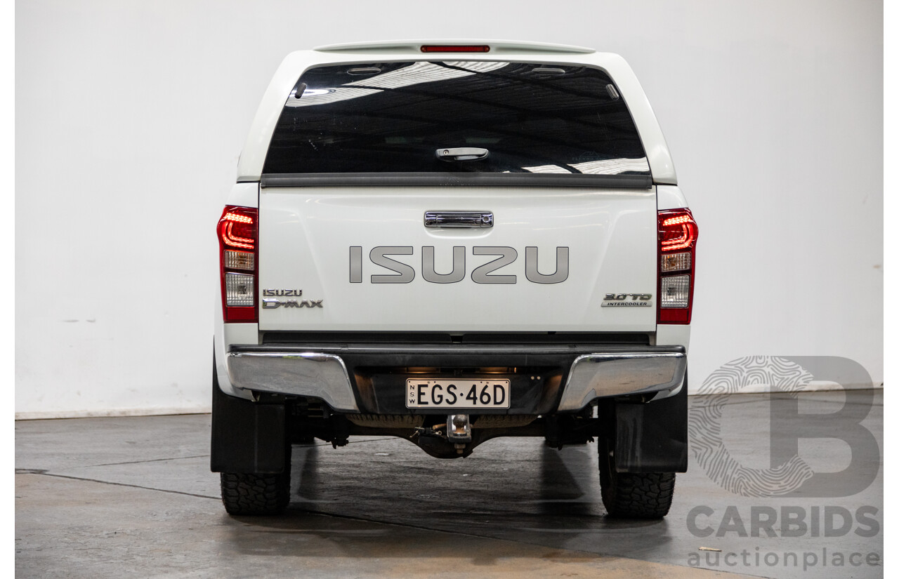12/2014 Isuzu D-Max LS-U Hi-Ride (4x4) TF MY15 Crew Cab Utility White Turbo Diesel 3.0L