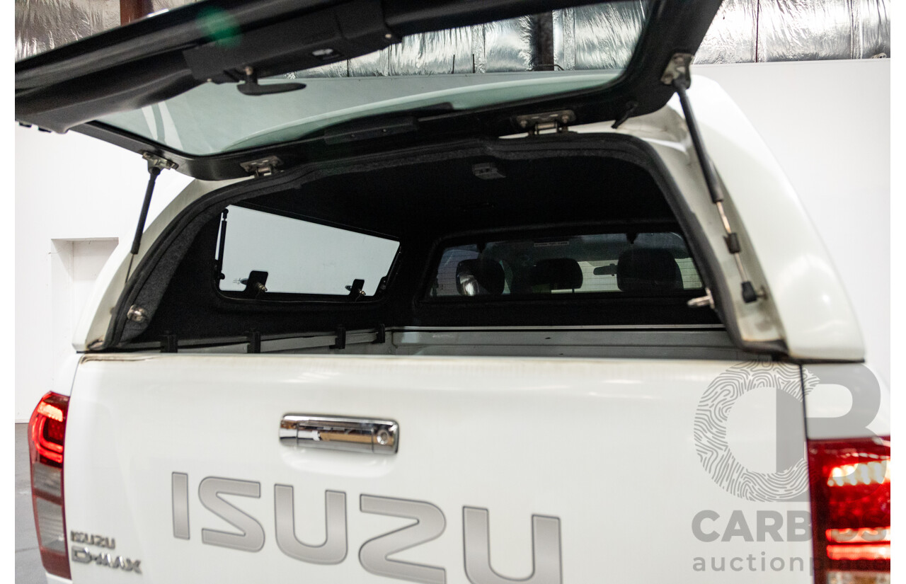 12/2014 Isuzu D-Max LS-U Hi-Ride (4x4) TF MY15 Crew Cab Utility White Turbo Diesel 3.0L