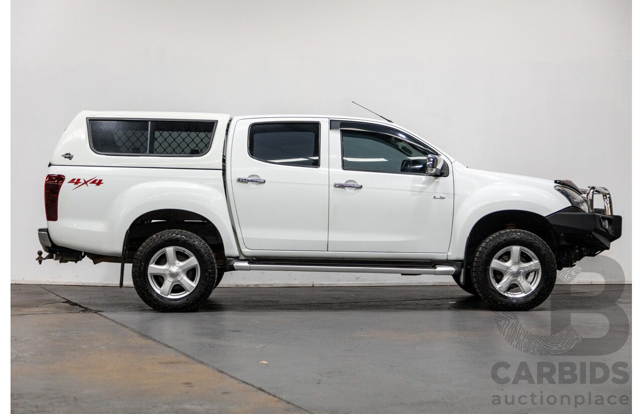 12/2014 Isuzu D-Max LS-U Hi-Ride (4x4) TF MY15 Crew Cab Utility White Turbo Diesel 3.0L