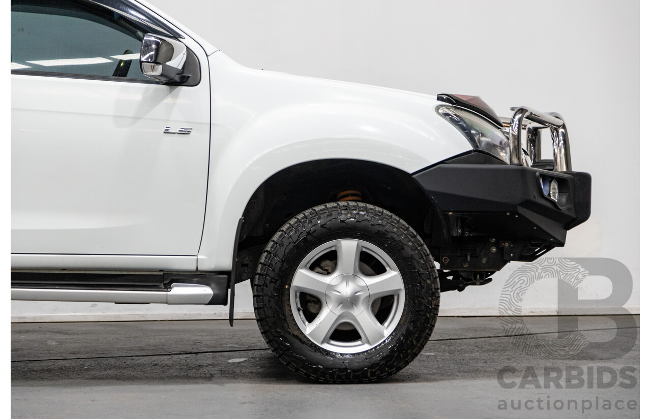12/2014 Isuzu D-Max LS-U Hi-Ride (4x4) TF MY15 Crew Cab Utility White Turbo Diesel 3.0L