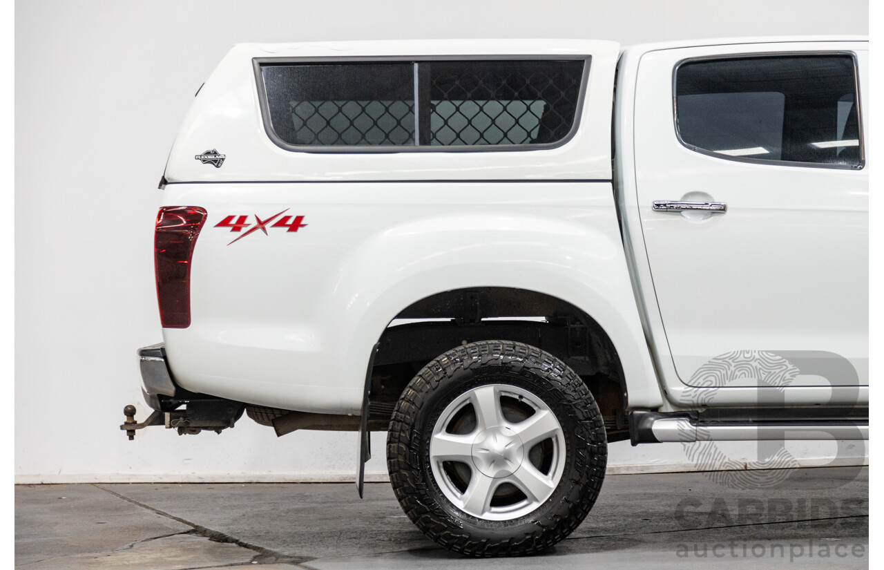 12/2014 Isuzu D-Max LS-U Hi-Ride (4x4) TF MY15 Crew Cab Utility White Turbo Diesel 3.0L