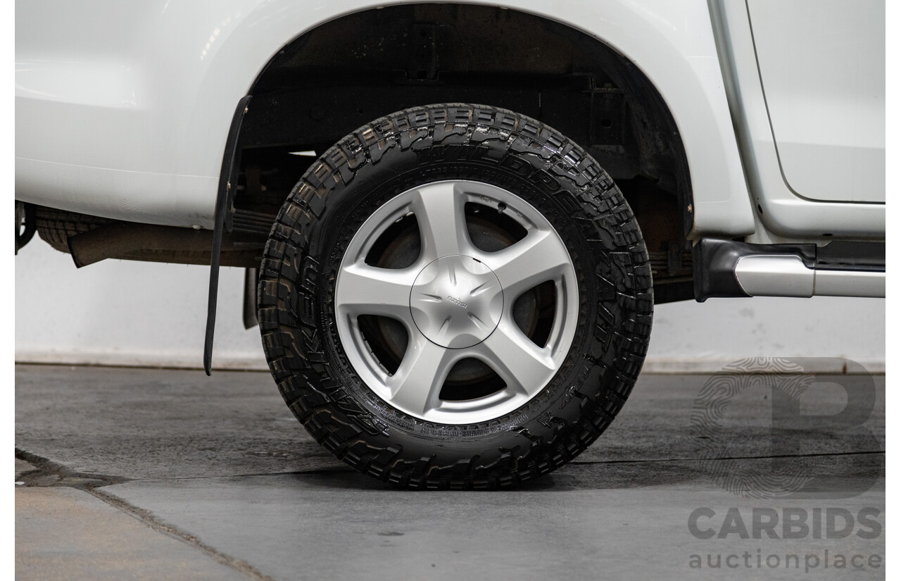 12/2014 Isuzu D-Max LS-U Hi-Ride (4x4) TF MY15 Crew Cab Utility White Turbo Diesel 3.0L