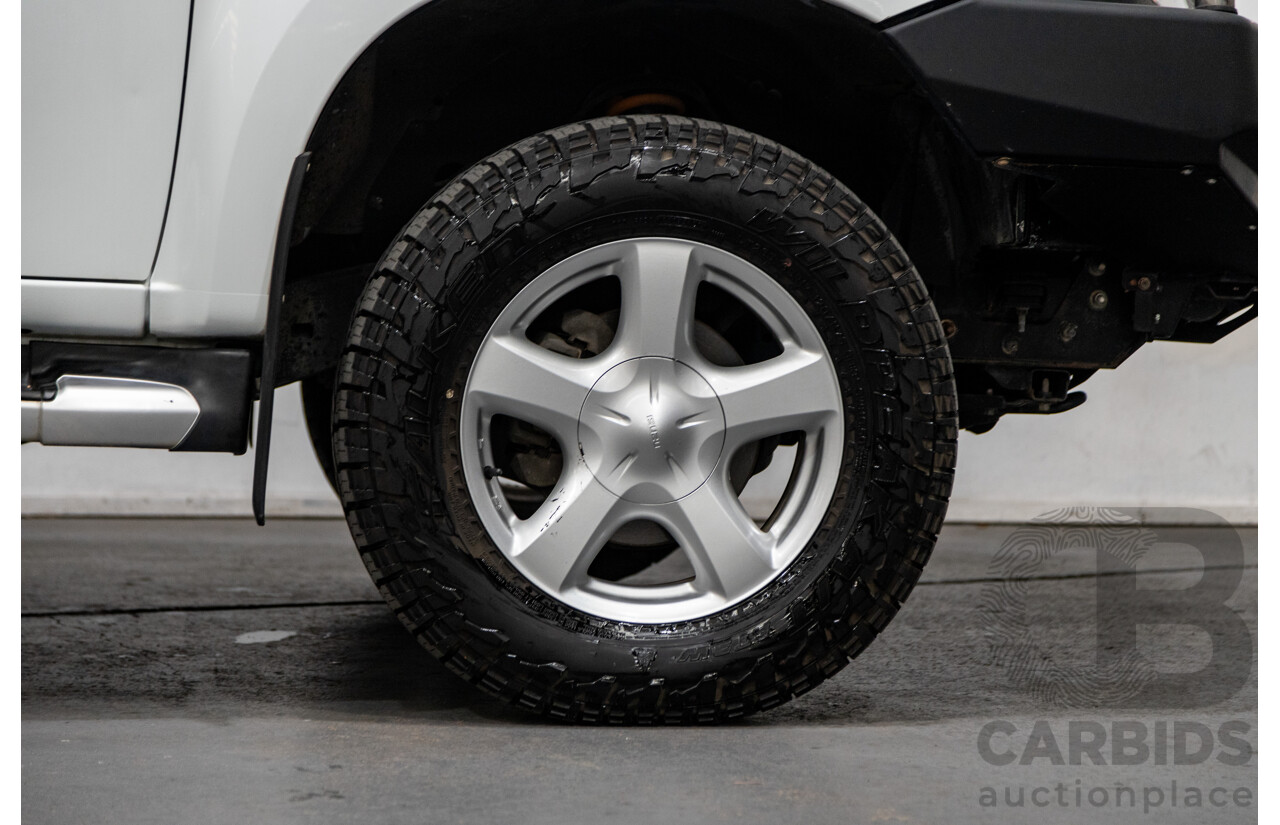12/2014 Isuzu D-Max LS-U Hi-Ride (4x4) TF MY15 Crew Cab Utility White Turbo Diesel 3.0L
