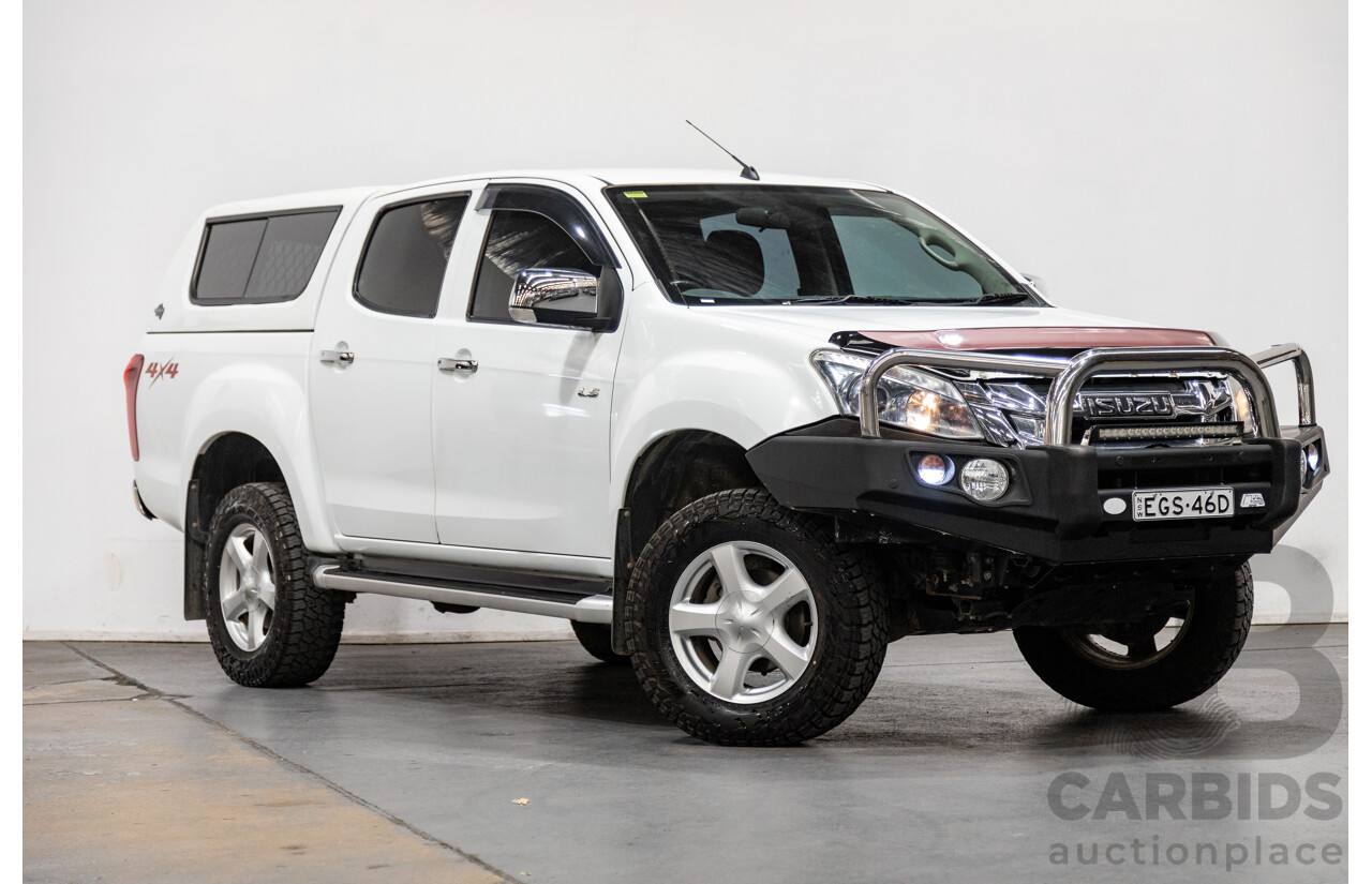 12/2014 Isuzu D-Max LS-U Hi-Ride (4x4) TF MY15 Crew Cab Utility White Turbo Diesel 3.0L