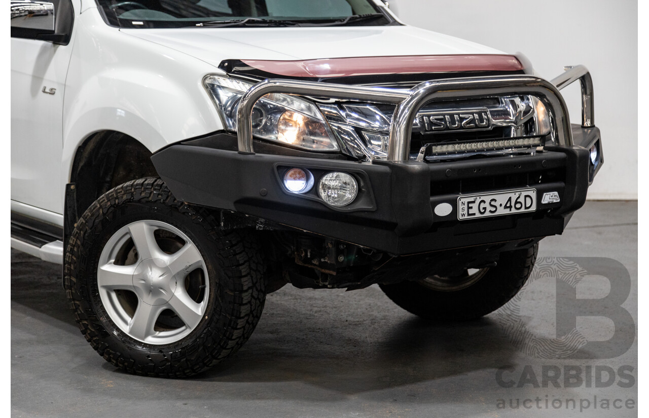 12/2014 Isuzu D-Max LS-U Hi-Ride (4x4) TF MY15 Crew Cab Utility White Turbo Diesel 3.0L