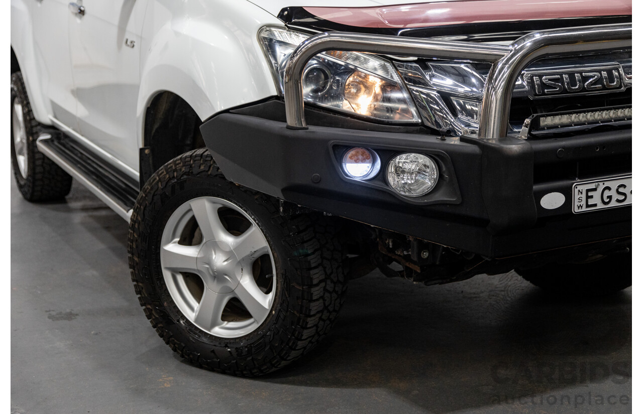 12/2014 Isuzu D-Max LS-U Hi-Ride (4x4) TF MY15 Crew Cab Utility White Turbo Diesel 3.0L