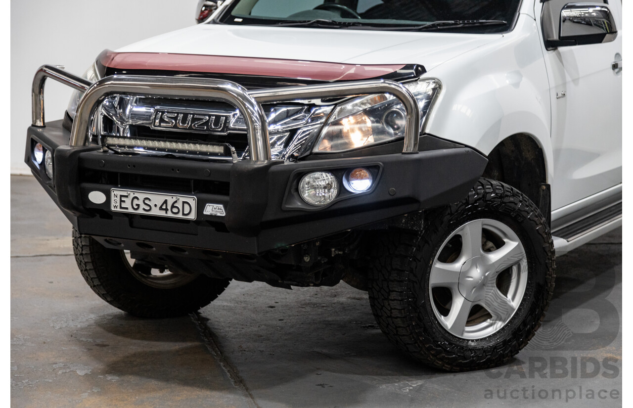 12/2014 Isuzu D-Max LS-U Hi-Ride (4x4) TF MY15 Crew Cab Utility White Turbo Diesel 3.0L