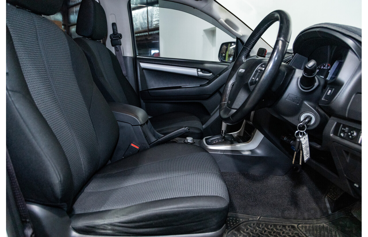 12/2014 Isuzu D-Max LS-U Hi-Ride (4x4) TF MY15 Crew Cab Utility White Turbo Diesel 3.0L