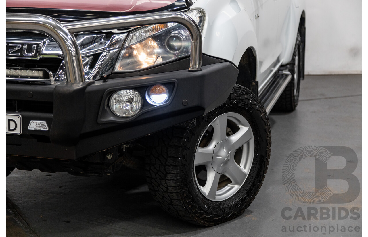 12/2014 Isuzu D-Max LS-U Hi-Ride (4x4) TF MY15 Crew Cab Utility White Turbo Diesel 3.0L