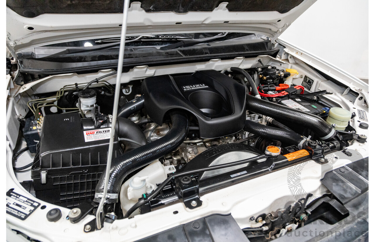 12/2014 Isuzu D-Max LS-U Hi-Ride (4x4) TF MY15 Crew Cab Utility White Turbo Diesel 3.0L