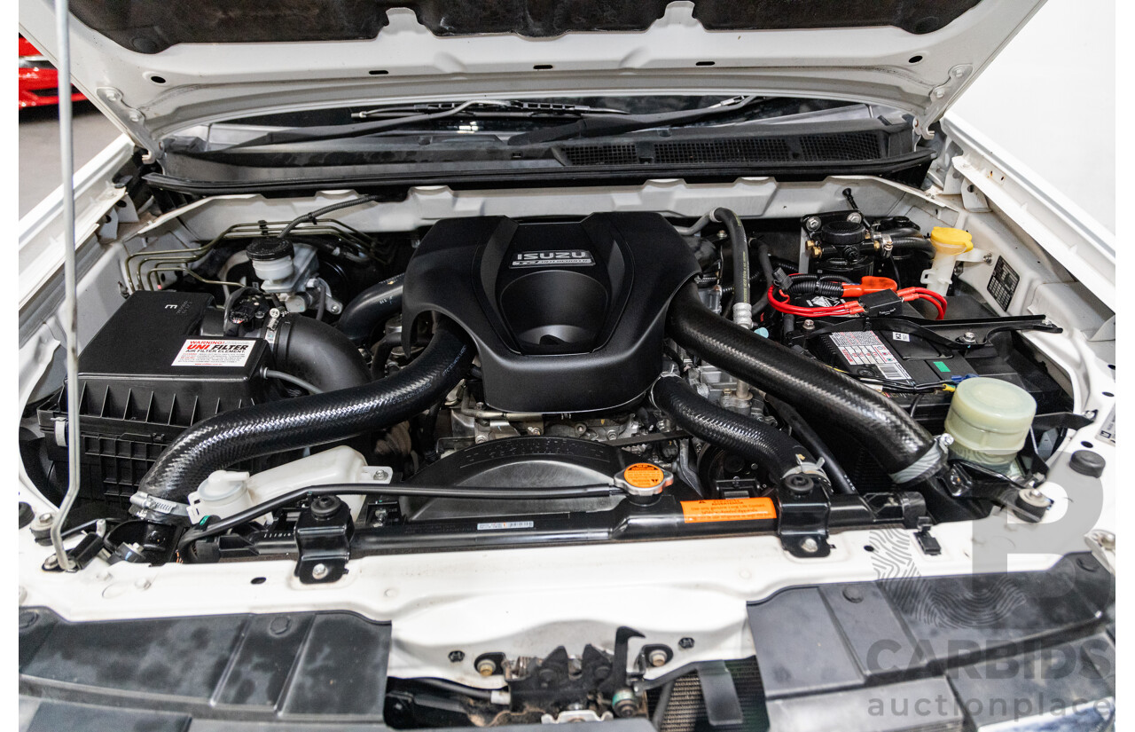 12/2014 Isuzu D-Max LS-U Hi-Ride (4x4) TF MY15 Crew Cab Utility White Turbo Diesel 3.0L