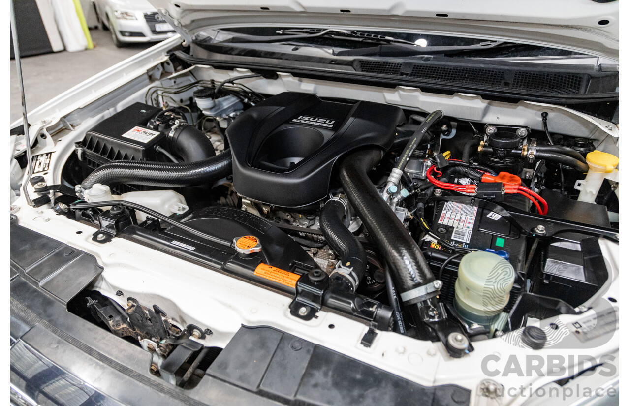 12/2014 Isuzu D-Max LS-U Hi-Ride (4x4) TF MY15 Crew Cab Utility White Turbo Diesel 3.0L