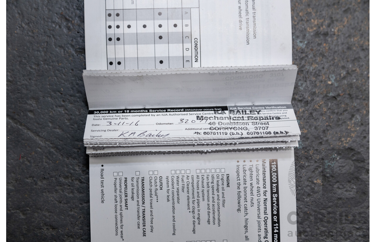 12/2014 Isuzu D-Max LS-U Hi-Ride (4x4) TF MY15 Crew Cab Utility White Turbo Diesel 3.0L