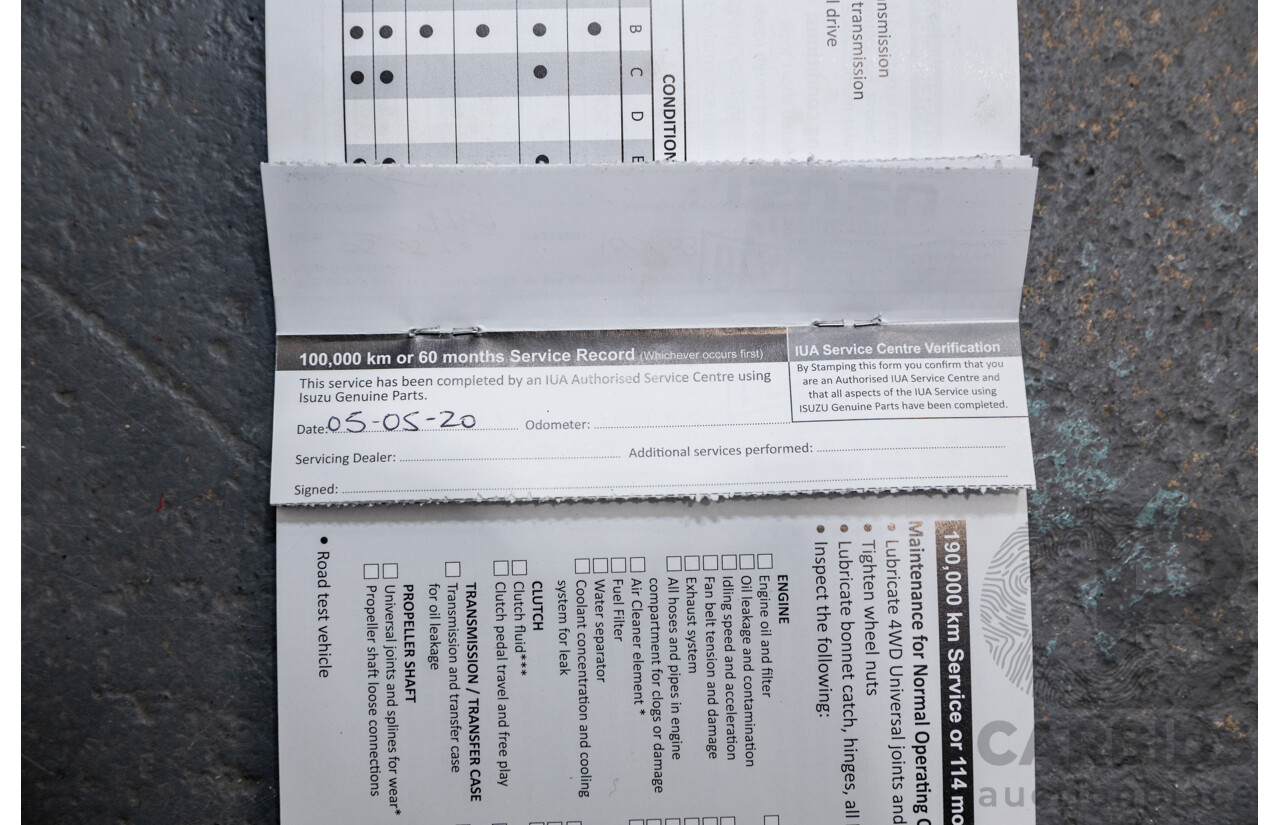 12/2014 Isuzu D-Max LS-U Hi-Ride (4x4) TF MY15 Crew Cab Utility White Turbo Diesel 3.0L