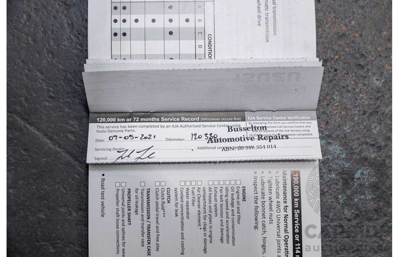 12/2014 Isuzu D-Max LS-U Hi-Ride (4x4) TF MY15 Crew Cab Utility White Turbo Diesel 3.0L