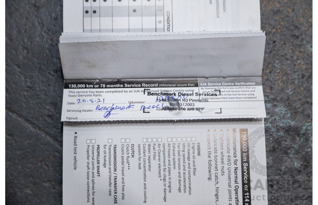 12/2014 Isuzu D-Max LS-U Hi-Ride (4x4) TF MY15 Crew Cab Utility White Turbo Diesel 3.0L