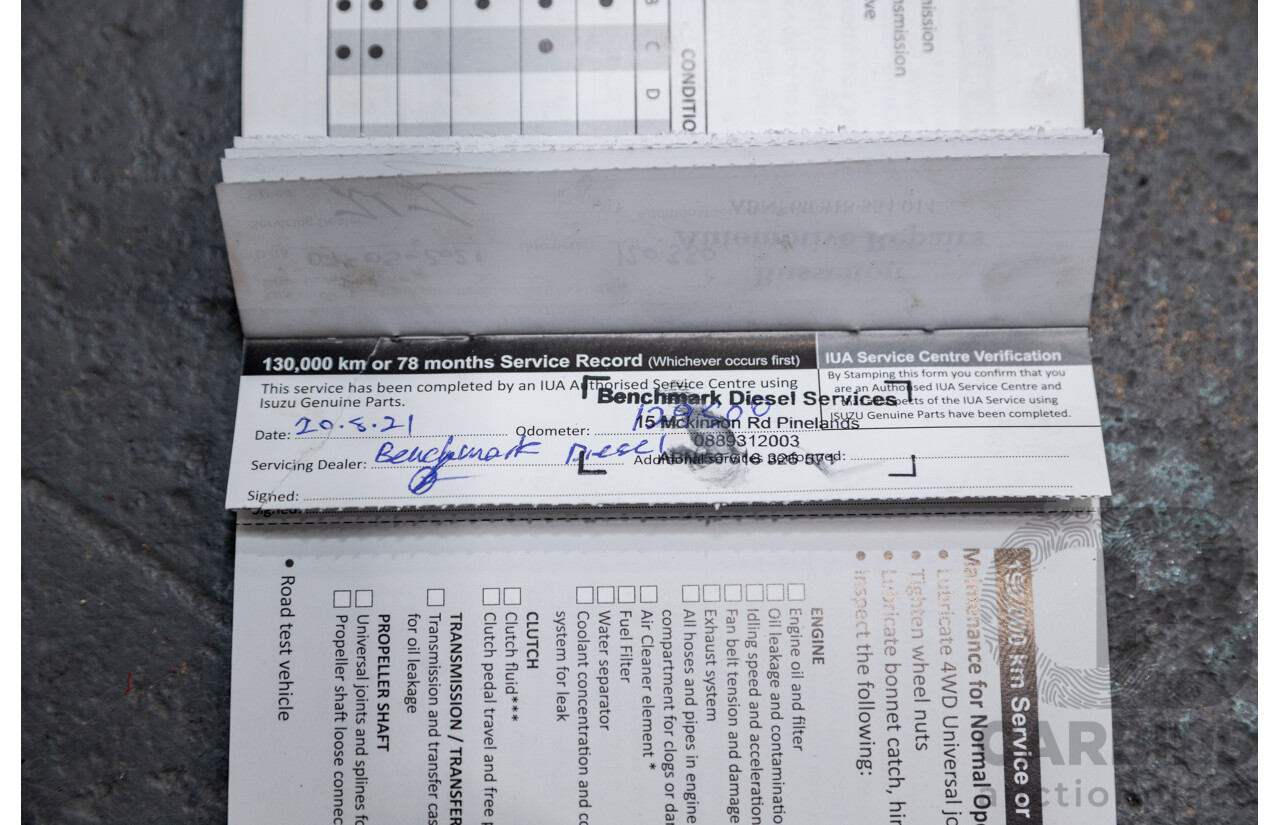 12/2014 Isuzu D-Max LS-U Hi-Ride (4x4) TF MY15 Crew Cab Utility White Turbo Diesel 3.0L